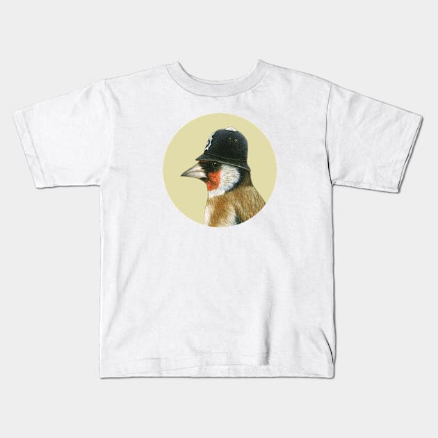 European Goldfinch Kids T-Shirt by Mikhail Vedernikov